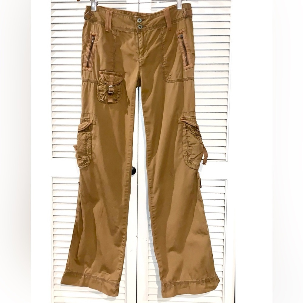 Vintage Ralph Lauren 90s Cargo 3-D Women’s Pants Brown paratrooper size 2